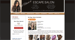 Desktop Screenshot of escapehairsalon.com